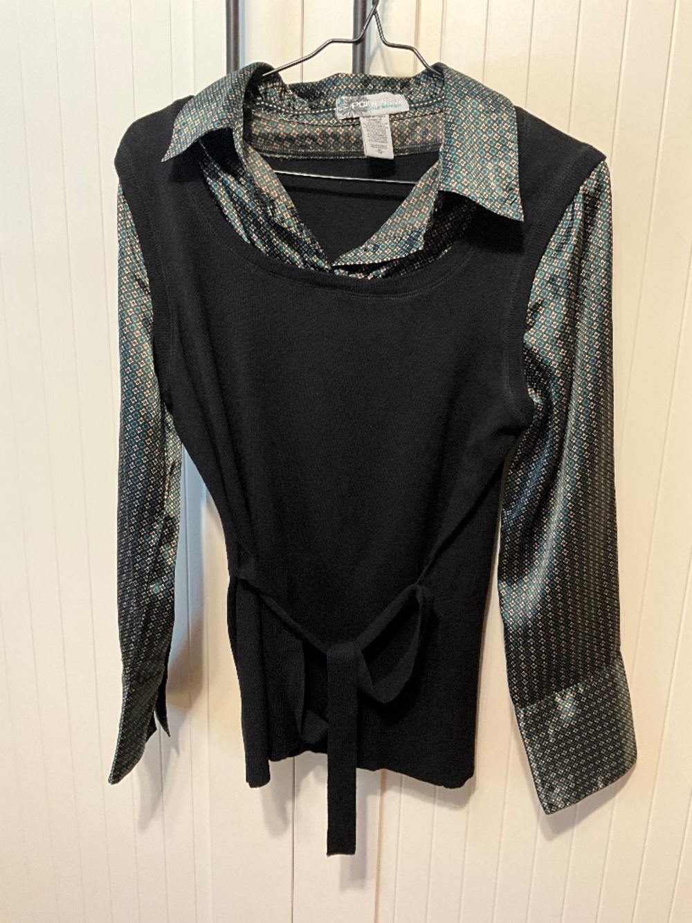 One of a kind belted Shirt Vest